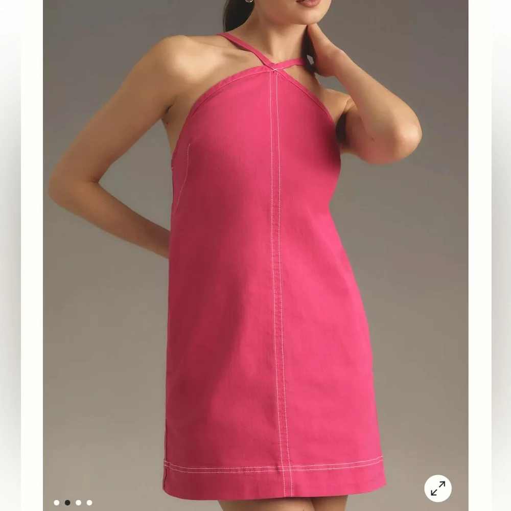 Pilcro The Judie Halter Denim Swing Dress - Picture 2 of 5